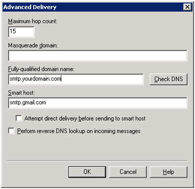 SMTP Advanced Delivery